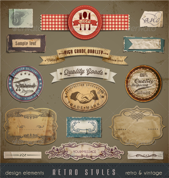 Vintage And Retro Design Elements - Retro Technology