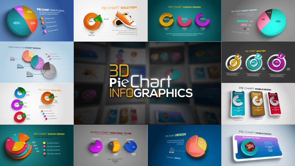 3D Pie Chart - VideoHive 24079113