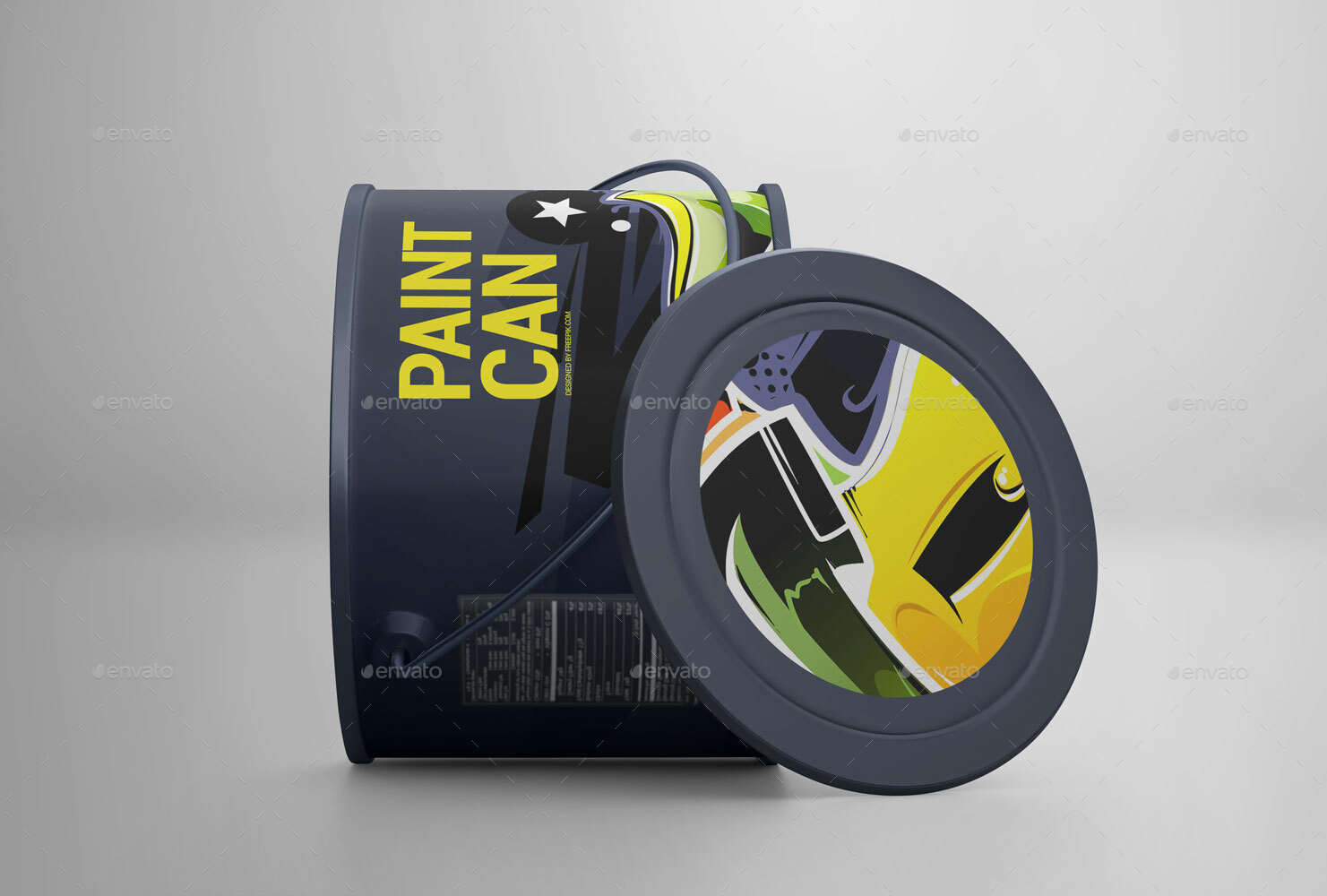 Download GraphicRiver - Paint Can Mockup 24080082 - MockupFire.com