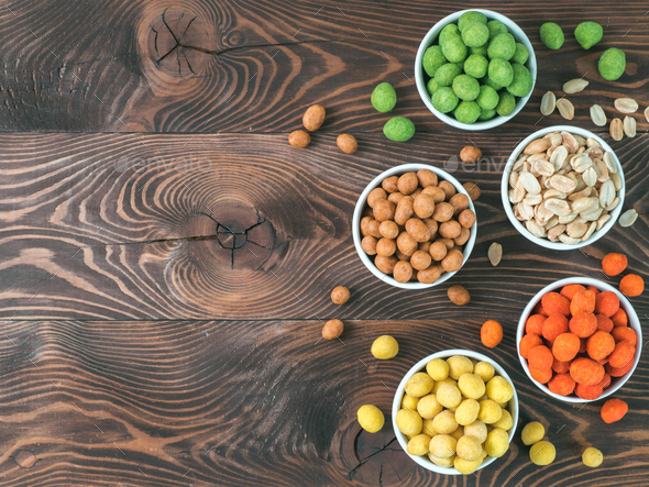 Peanuts snacks for party bar - Stock Photo - Images