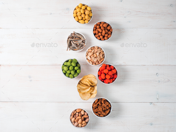 Different snacks for beer - Stock Photo - Images