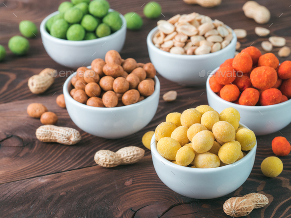 Peanuts snacks for party bar - Stock Photo - Images