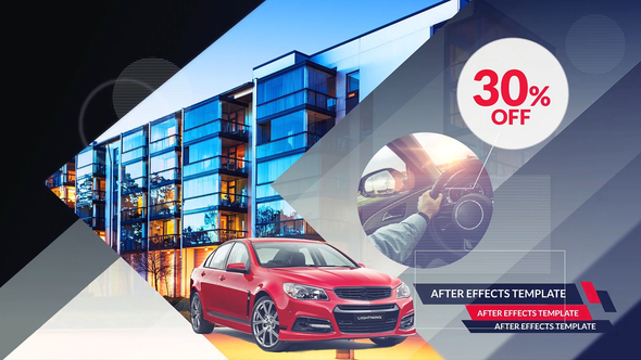 Shades Corporate Slideshow Video Displays template preview