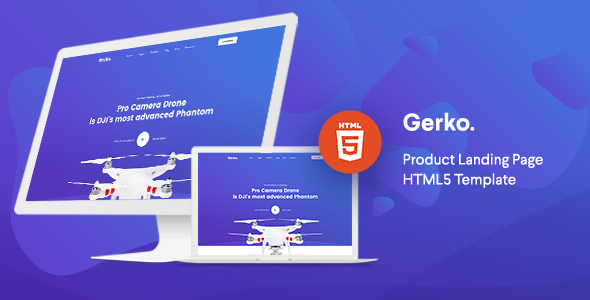 Gerko - Product Landing Page Template with Bootstrap by iDoodle