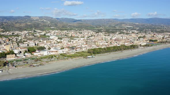 City of Locri in aerial view  alt