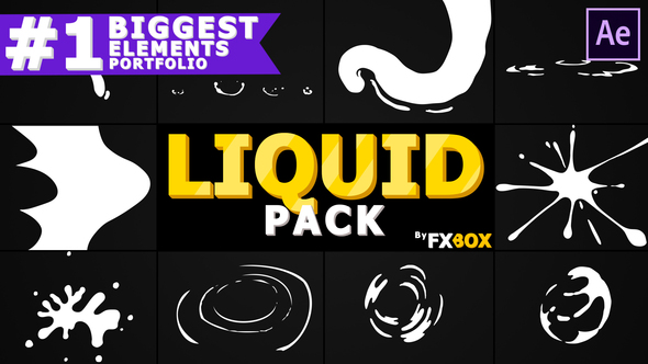 Liquid Motion Elements And Transitions | After Effects Video Displays template preview