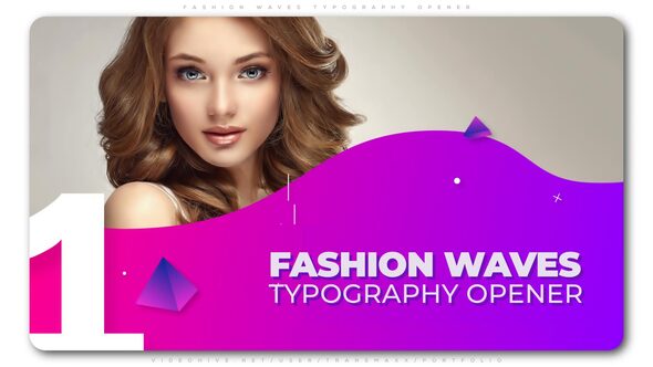 Fashion Waves Typography - VideoHive 24087440