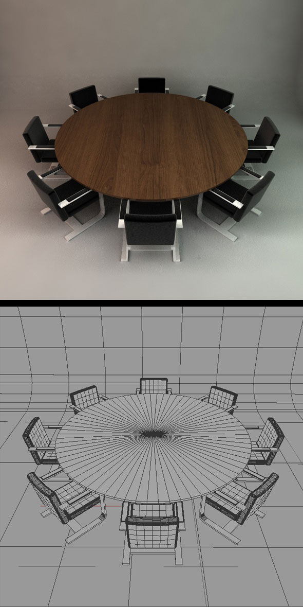 Office Conference Table - 3Docean 75615