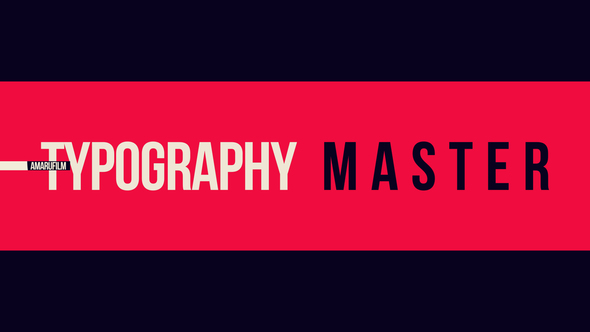 Typography Master - VideoHive 24089351