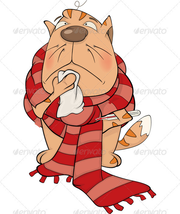 Sick Cat - Animals Characters