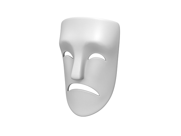 Theater Sad Mask - 3Docean 24094487