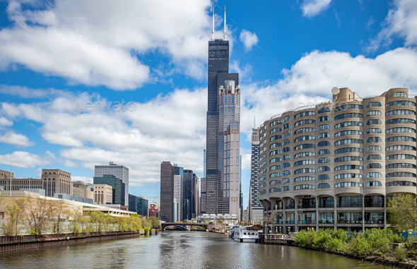 5,700+ Chicago Skyline Blue Sky Stock Photos, Pictures & Royalty