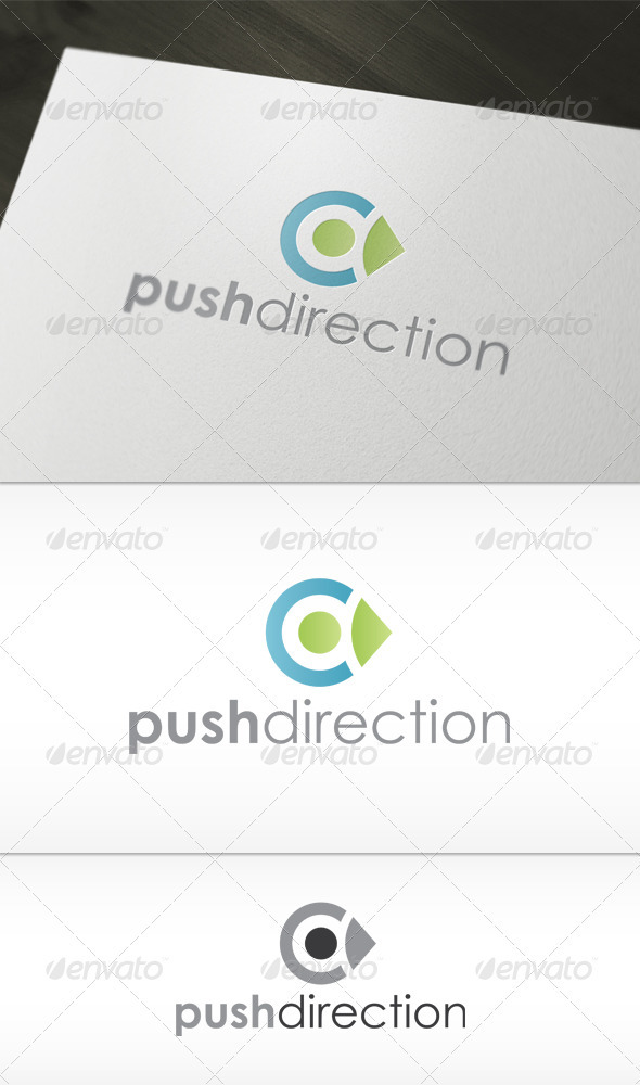 Push Direction Logo - Abstract Logo Templates