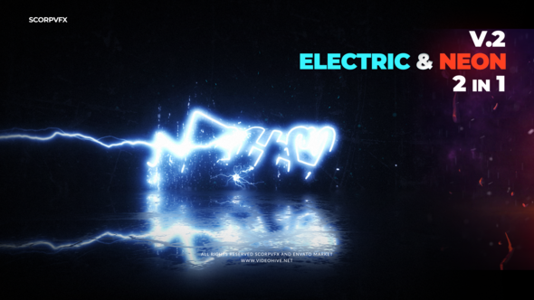 Electric and Neon Logo Reveal