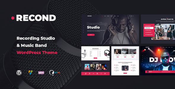 Recond – Recording Studio & Music Band WordPress Theme