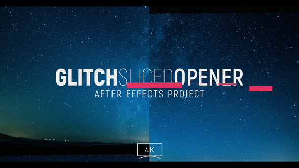 Glitch Sliced Opener - VideoHive 24119537