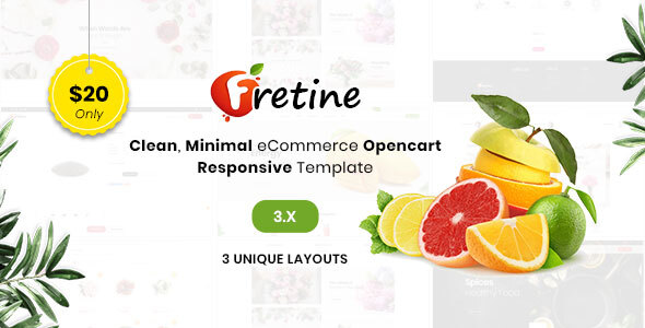 Fretine Organic Store - ThemeForest 24119777