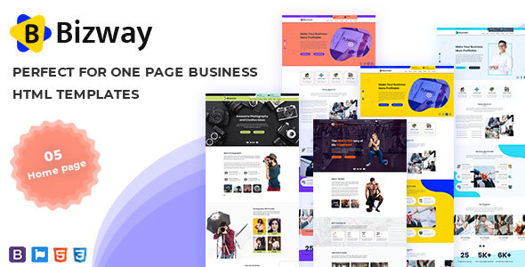 Awesome Bizway - One Page HTML Template