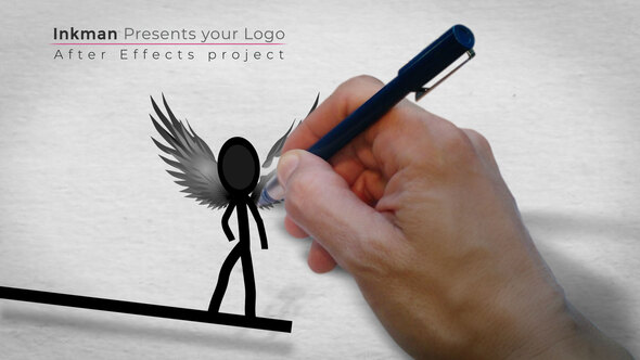 Inkman presents your logo (AE project)