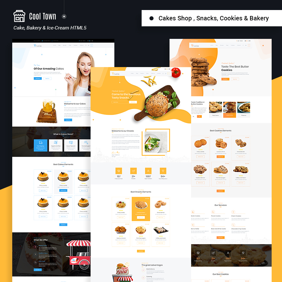 Cool Town | Cakery & Bakery HTML5 Template - 2