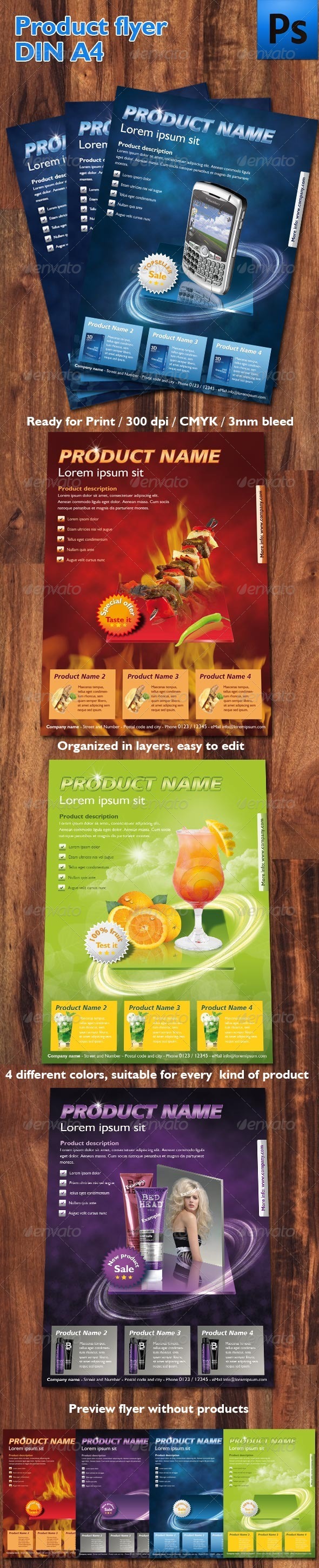 Product Flyer DIN A4 - Commerce Flyers