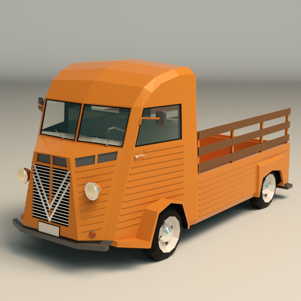 Low Poly Pickup - 3Docean 24128017