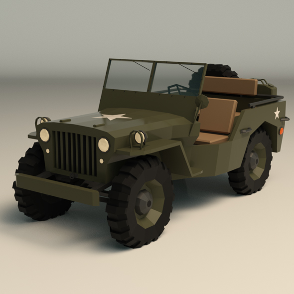 Low Poly Military - 3Docean 24134563