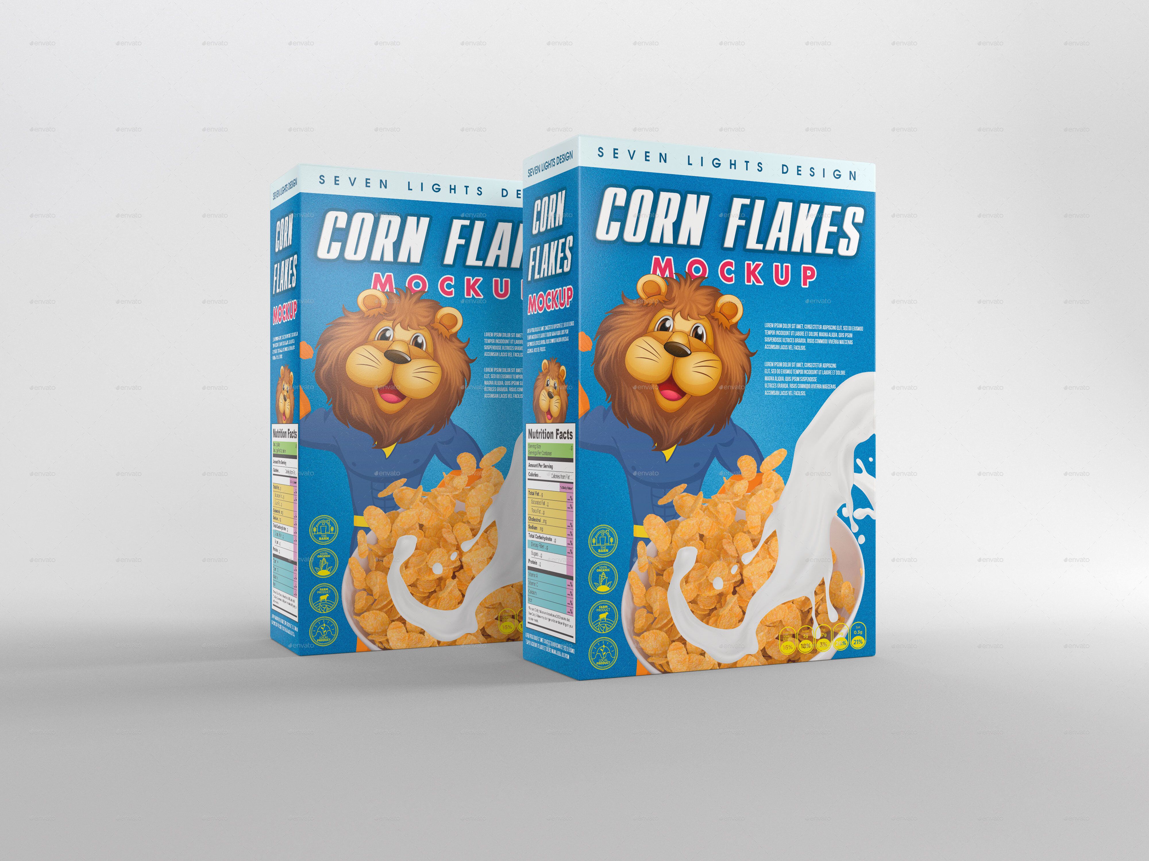 Download Cereal Package Mockup by 7Lights | GraphicRiver