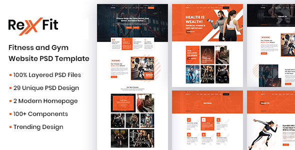 RexFit Fitness and - ThemeForest 24127624