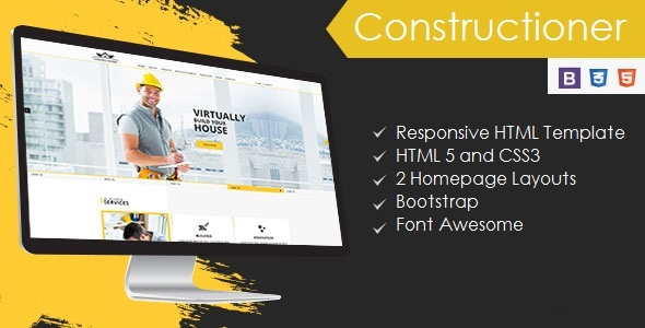 Fabulous Constructioner - Construction Business HTML Template