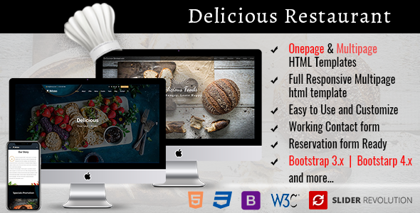 Responsive Restaurant HTML - ThemeForest 19117221