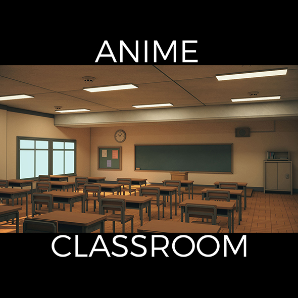 Anime Classroom - 3Docean 24152109