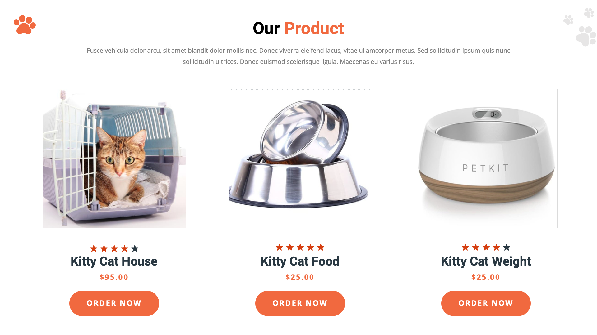 Kitty Cat Animal Google Slides Template, Presentation Templates