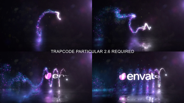 Glowing Particals Logo - VideoHive 24162675