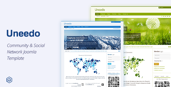 Uneedo - Responsive Social Network Community Joomla Template