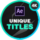 Modern Unique Titles - VideoHive Item for Sale