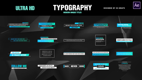 Modern Unique Titles Titles template preview