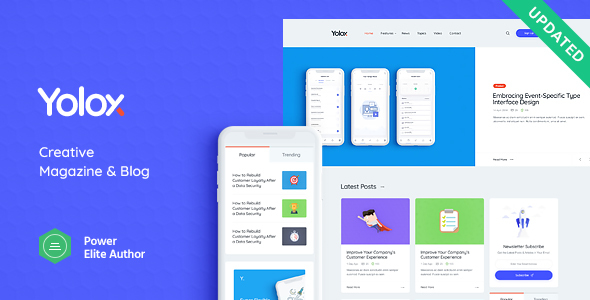 Yolox | Modern WordPress Blog Theme for Business & Startup