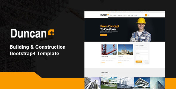 Top Duncan - Construction Company Website Template HTML Version