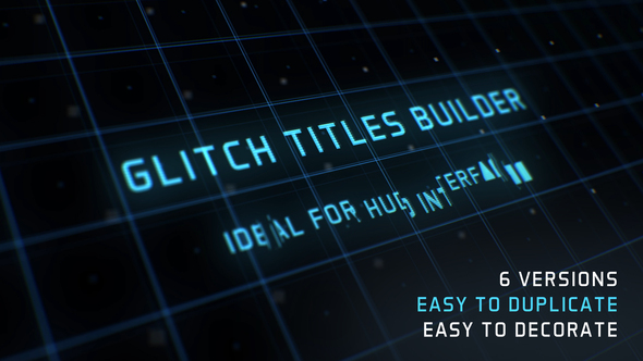 Glitch Titles Builder - VideoHive 24171680