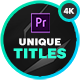 Modern Unique Titles for Premiere Pro | MOGRT - VideoHive Item for Sale