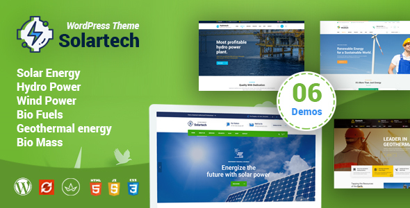 Solar Tech – Alternative & Renewable Energy WordPress Theme