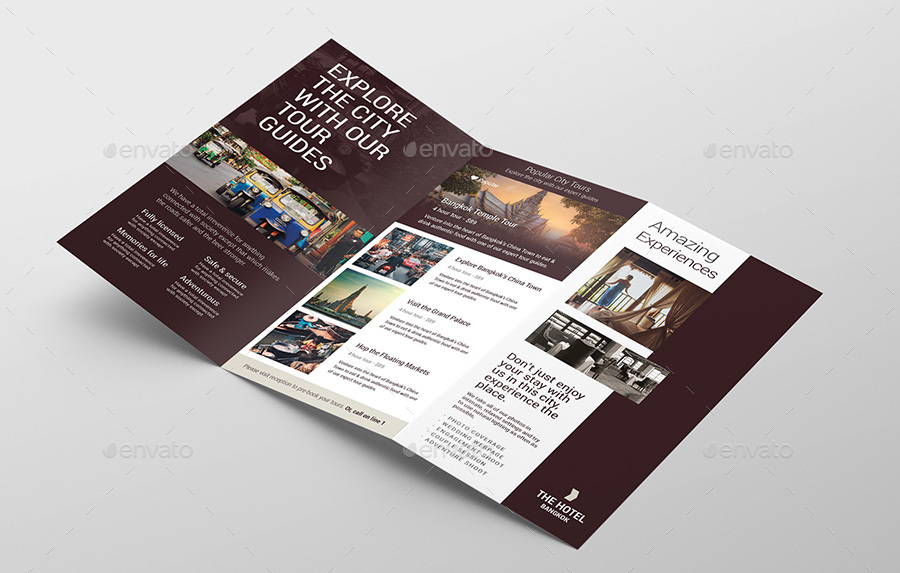 Hotel Tri Fold Brochure, Print Templates | GraphicRiver