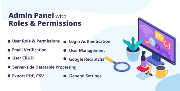 Admin Panel with Roles & Permissions