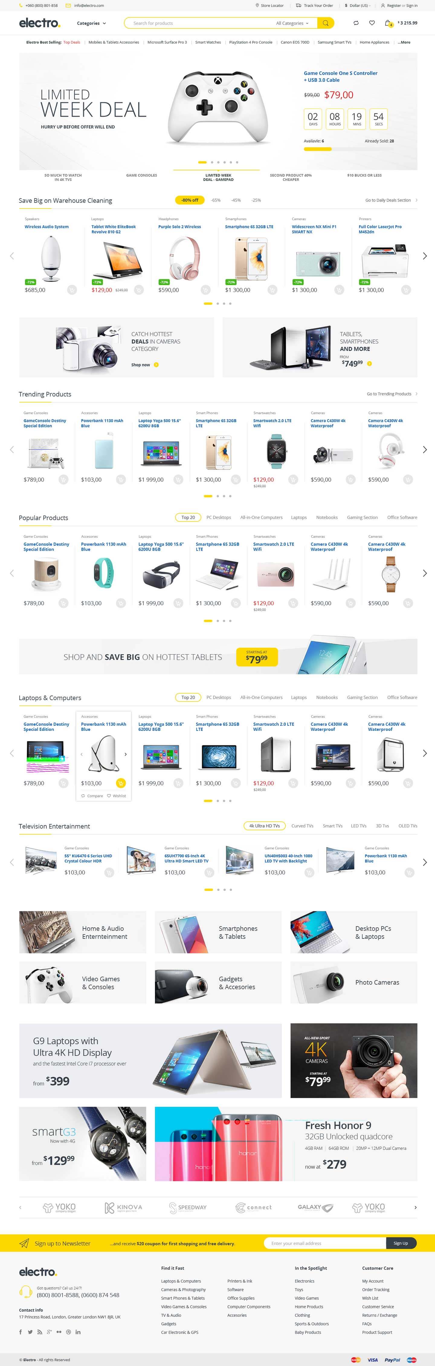 Electro Electronics Store WooCommerce Theme by