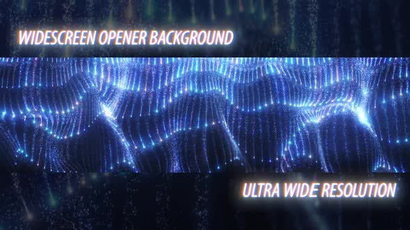 Winter Garland Particles Widescreen Background alt