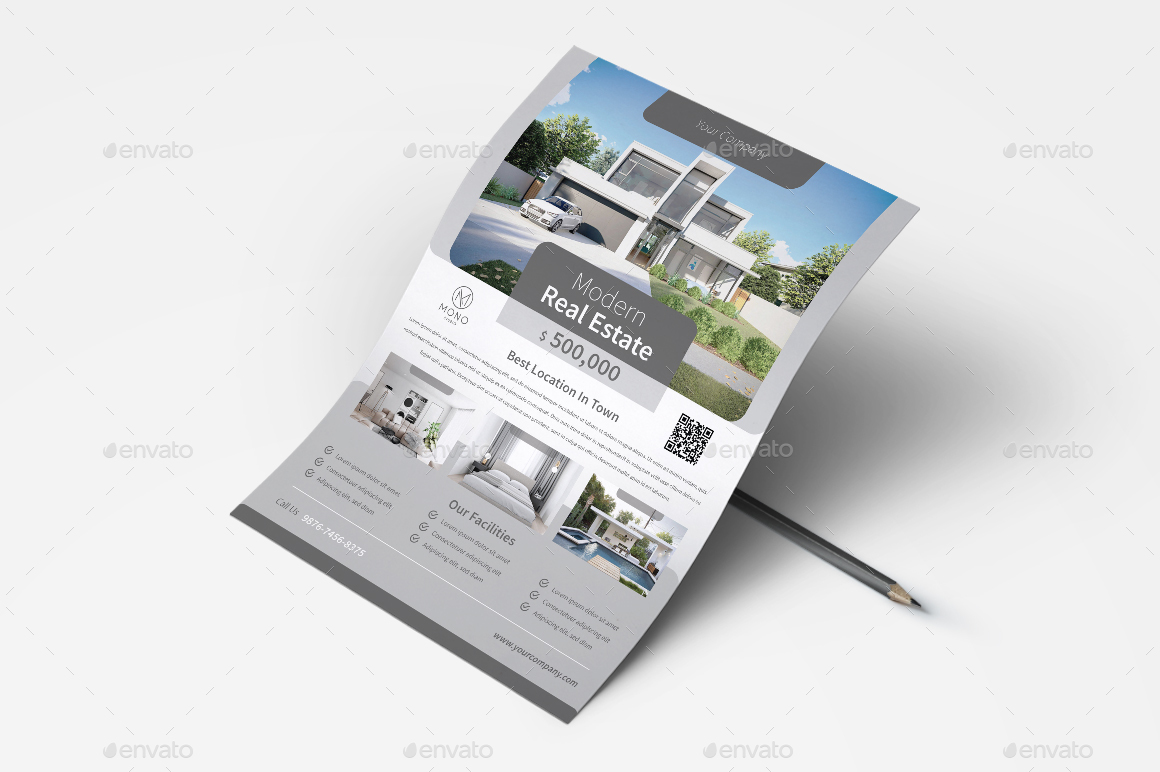 Real Estate Flyer, Print Templates | GraphicRiver