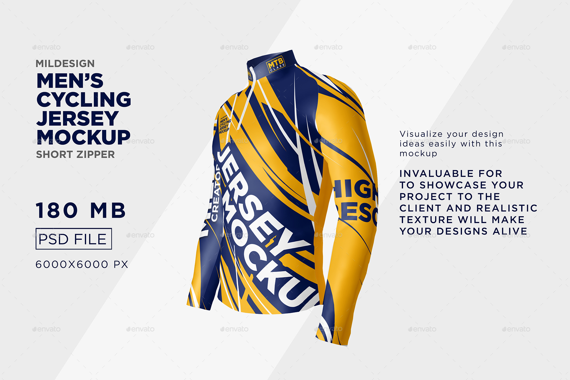 Download Mens Cycling Jersey Mockup By Acehdesign Graphicriver