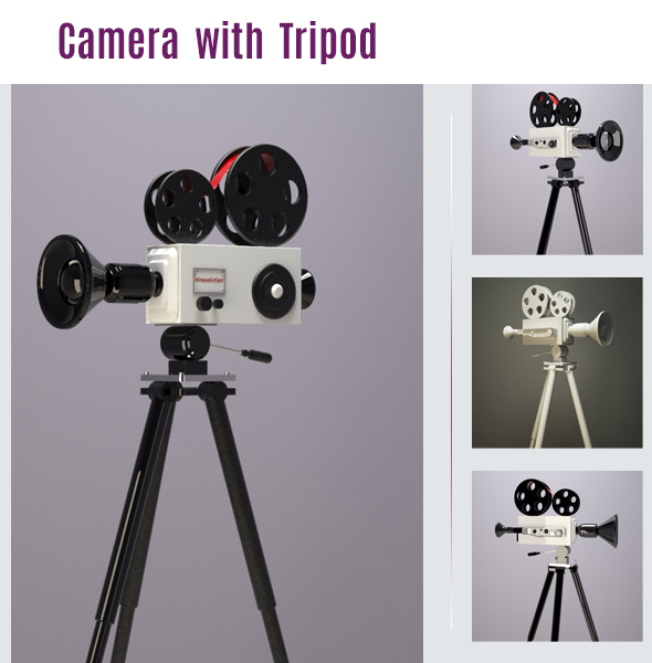 Camera and Tripod - 3Docean 24187784