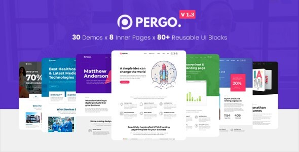 Pergo - Multipurpose Landing Page Theme for App, Product, Construction & Business Marketing Website